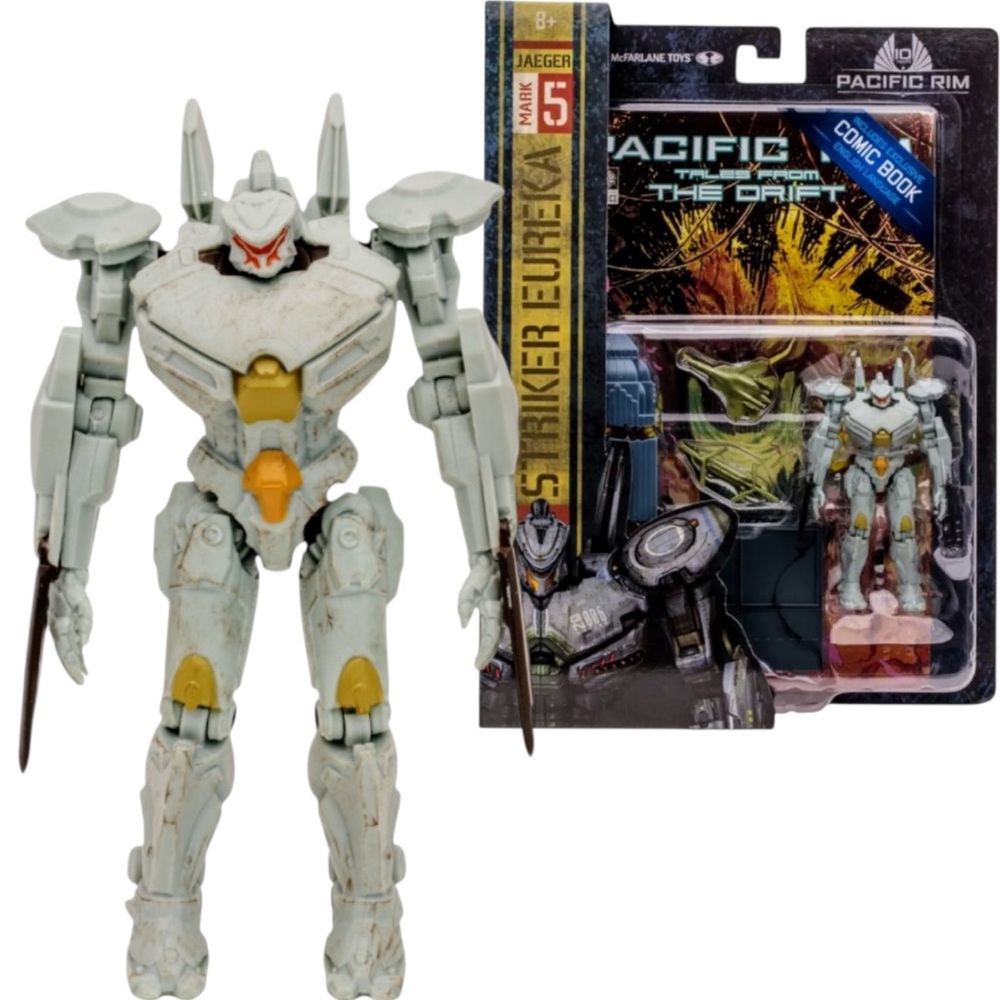Pacific Rim Striker Eureka Jaeger 4 inch Action Figure with Comic Book